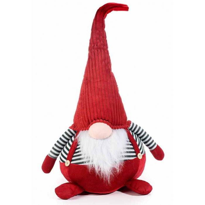 Santa Claus or Gnome in Fabric - Red - Height 72 cm -  - 