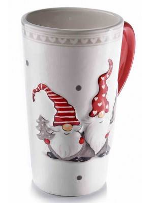 Weihnachtsmann Keramik Frühstückstasse - Set 2 Stück - 