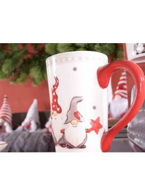 Santa Claus Ceramic Breakfast Cup - Set 2 Pieces - 2