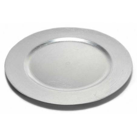 6 件套硬质塑料圆形装饰餐垫 -