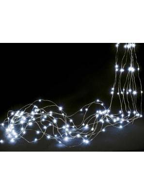 瀑布圣诞灯 10 根金属线和 180 个 LED -