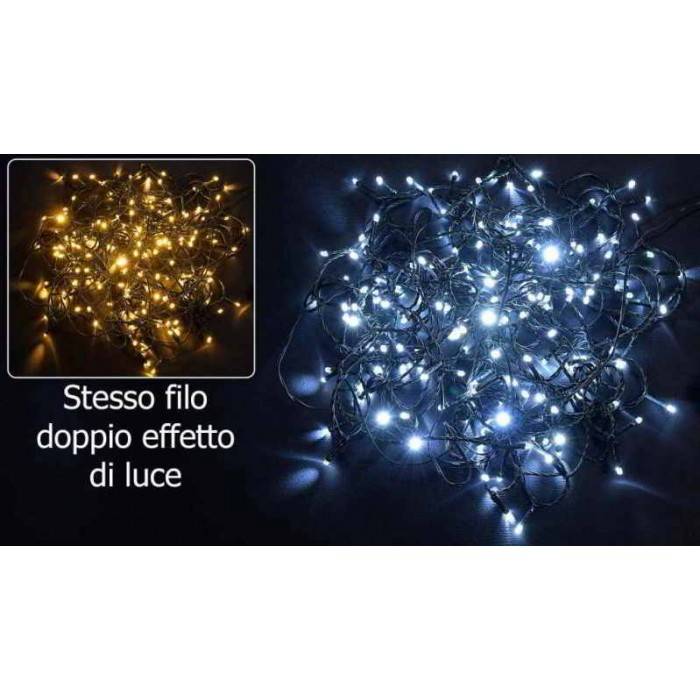 圣诞灯 13.4 m，180 个冷/暖白色 LED 灯和 8 个灯光游戏 -