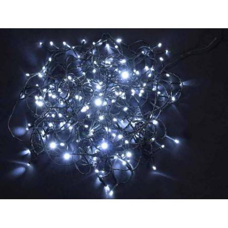 Luci di Natale 13,4 Mt, 180 LED Bianco Freddo / Caldo e 8 Giochi di Luce - 