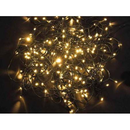 Weihnachtsbeleuchtung 13,4 Mt, 180 kalt / warmweiße LEDs und 8 Lichtspiele - 