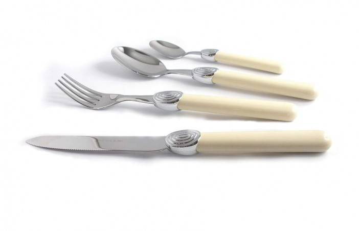 Miranda Colored Cutlery - 18/10 Stainless Steel - Set 24 Pieces by Rivadossi Sandro -  - 