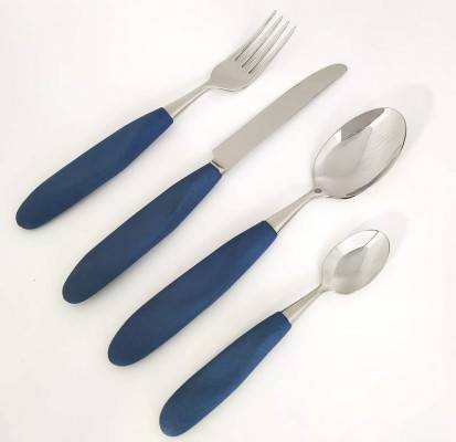 Dover Colored Cutlery - Porcelain Stoneware Handle - Set of 4 Table Pieces - Rivadossi Sandro - 13