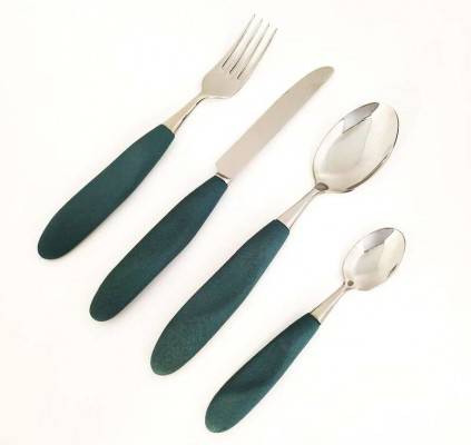 Dover Colored Cutlery - Porcelain Stoneware Handle - Set of 4 Table Pieces - Rivadossi Sandro - 20