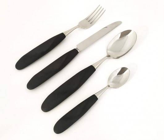 Dover Colored Cutlery - Porcelain Stoneware Handle - Set of 4 Table Pieces - Rivadossi Sandro - 2