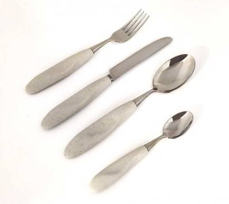 Dover Colored Cutlery - Porcelain Stoneware Handle - Set of 4 Table Pieces - Rivadossi Sandro - 6