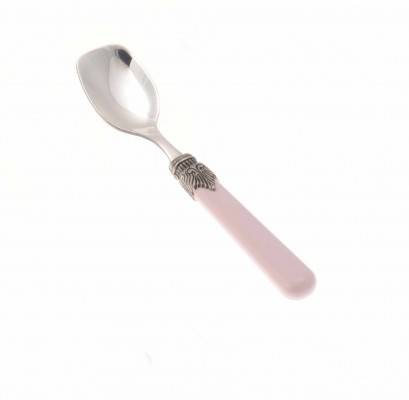 Ice Cream Teaspoon Set 6 Pieces - Classic Model - Antique Pink Color - Rivadossi Sandro - 