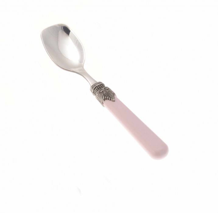 Ice Cream Spoon Set 6 Pieces - Classic Model - Antique Pink Color - Rivadossi Sandro -  - 8004746166671