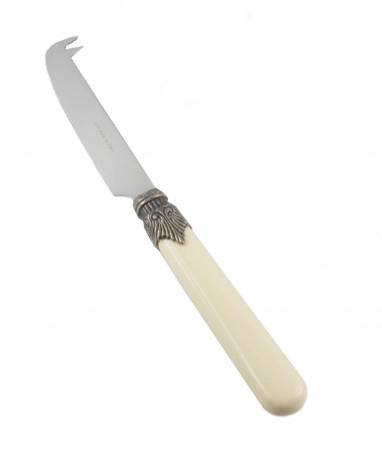 Couteau à fromage, acier inoxydable 18/10 - manche ivoire - modèle classique - Shabby Chic - Rivadossi Sandro