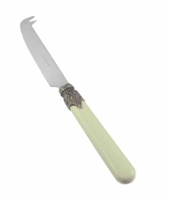 Couteau à fromage en acier inoxydable 18/10 - Modèle classique - Rivadossi Sandro - Couleur Vert Sauge