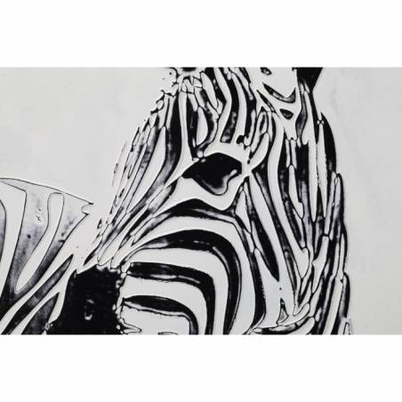 Gemalt auf Zebra-Leinwand – B cm 80 x 80 - 