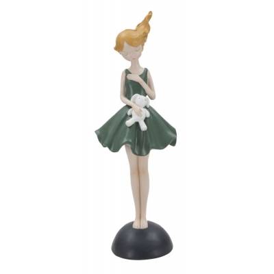 Figurine Dolly avec lapin 11,5x10x33,5 cm - 