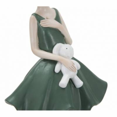 Figurine Dolly avec lapin 11,5x10x33,5 cm - 