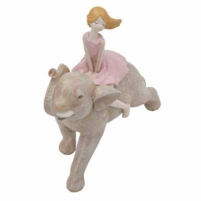 Dolly auf Elefantenstatuette 22X10X21 cm - 