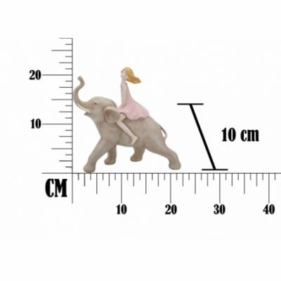 Dolly auf Elefantenstatuette 22X10X21 cm - 