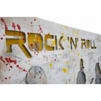 Gemalt auf Leinwand Rock N Roll cm 120 x 3 x 60 – Mauro Ferretti - 