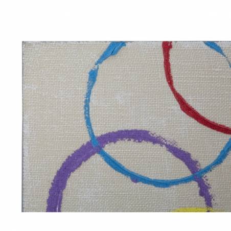 Painted On Canvas Floating Circles -A- Cm 80X3X80- Mauro Ferretti -  - 8024609318306