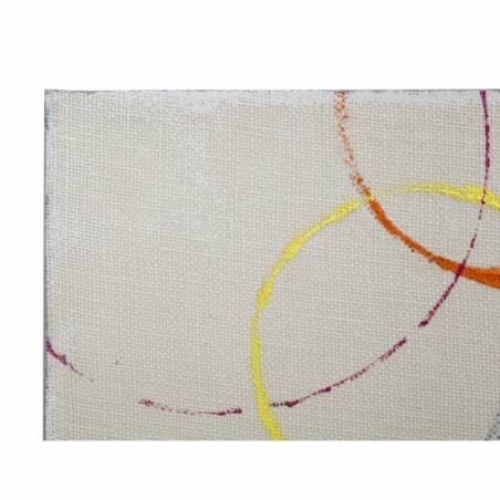 Auf Leinwand gemalte schwebende Ringe -B- Cm 150X3X50- Mauro Ferretti - 