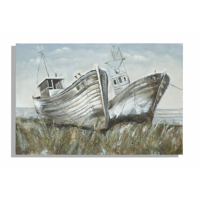 Auf Leinwand gemalte Boote cm 120 x 3,7 x 80 – Mauro Ferretti - 