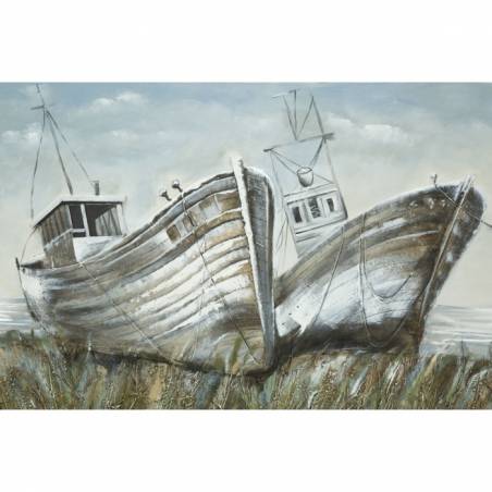 Painted On Canvas Boats Cm 120X3,7X80- Mauro Ferretti -  - 8024609332524