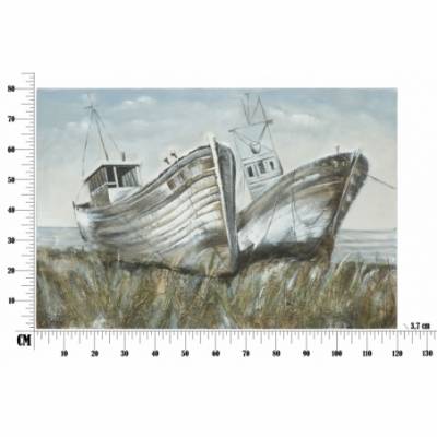 Painted On Canvas Boats Cm 120X3,7X80- Mauro Ferretti -  - 8024609332524