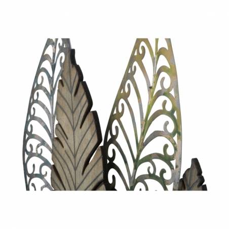 Blätterpaneel aus Eisen und Holz -C- Cm 75X2,5X87- Mauro Ferretti - 