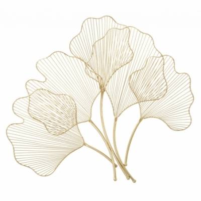 Dekorative Eisenplatte „Glam Leaf“, 69 x 5 x 62 cm - 