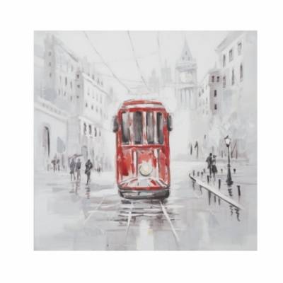 Painted On Canvas Tram -A- Cm 80X3X80- Mauro Ferretti -  - 8024609336027