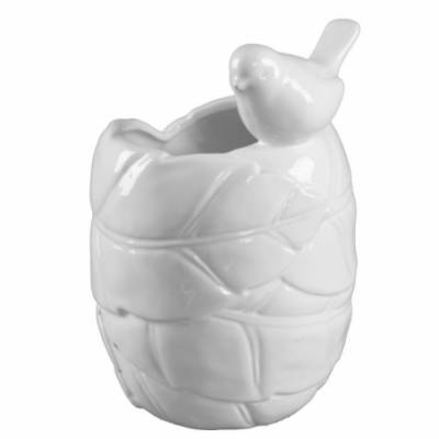 Vase mit Vogel Cm 15X15X22 - 