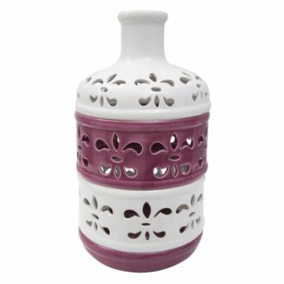 Vase Porcelaine Lys Haut Cm 18,5X33 - 
