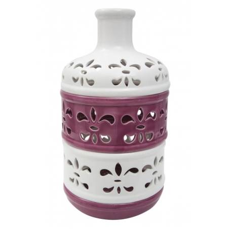 Vase Porcelaine Lys Haut Cm 18,5X33 - 