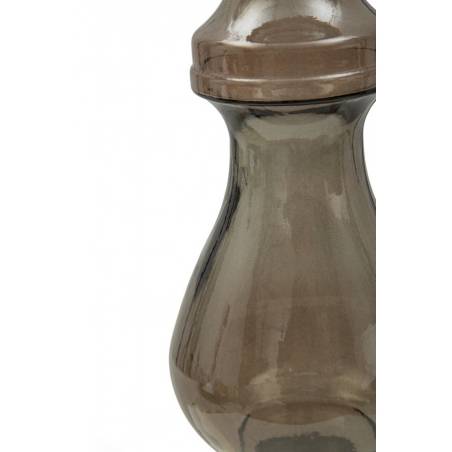Brown Recycled Glass Candle Holder Cm 15X40 - Mauro Ferretti -  - 8024609342400
