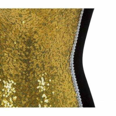 Dekorative Schneiderei Schaufensterpuppe mit Gold Paillets cm 37x23x165- Mauro Ferretti - 