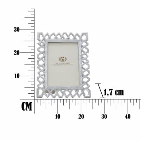 Classic Silver Photo Frame Cm 23X1,7X28 (Internal Measure Cm 15X20) - 9