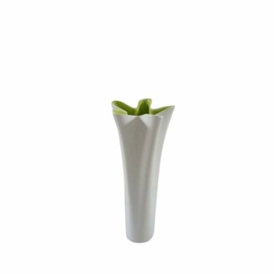 Ceramic Vase White & Green Cm 20,5X54,5 -  - 8024609061523