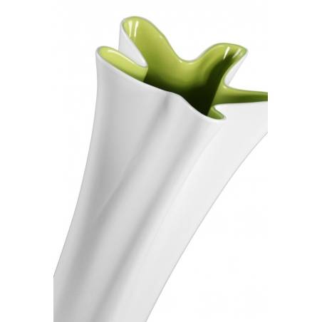Vase blanc et vert Ø cm 20,5X54,5 - 
