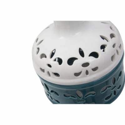 Vase bas en porcelaine Lilium 19X24 cm - 