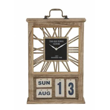 Horloge de table jour Voyage cm 27X9X43 - 