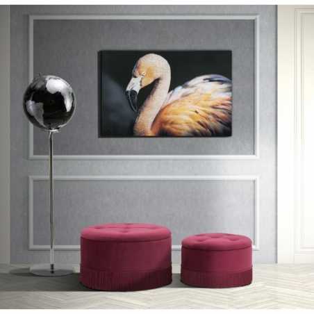 Print On Canvas With Applications -B- Flamingo Cm 120X3,8X80 -  - 8024609336119