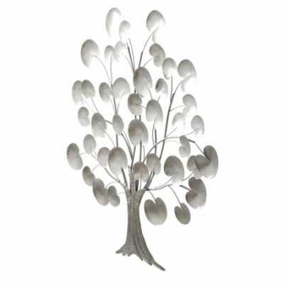 Panel Baum des Lebens Silber Cm 87,5X3,5X88,5- Mauro Ferretti - 