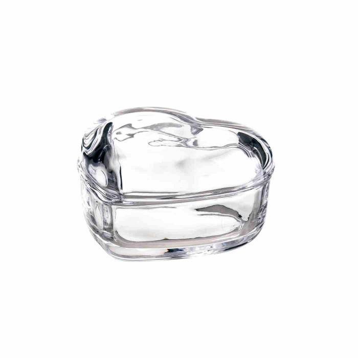 Herzförmiges Hochzeitsgeschenk aus Glas H45 -