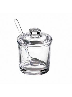 Favor Glass Sugar Bowl With Spoon -  - 