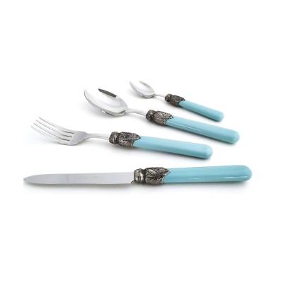 Elegant Cutlery Kleo - 24 Pcs Set by Modalyssa.Store - Blue Sky Color - 
