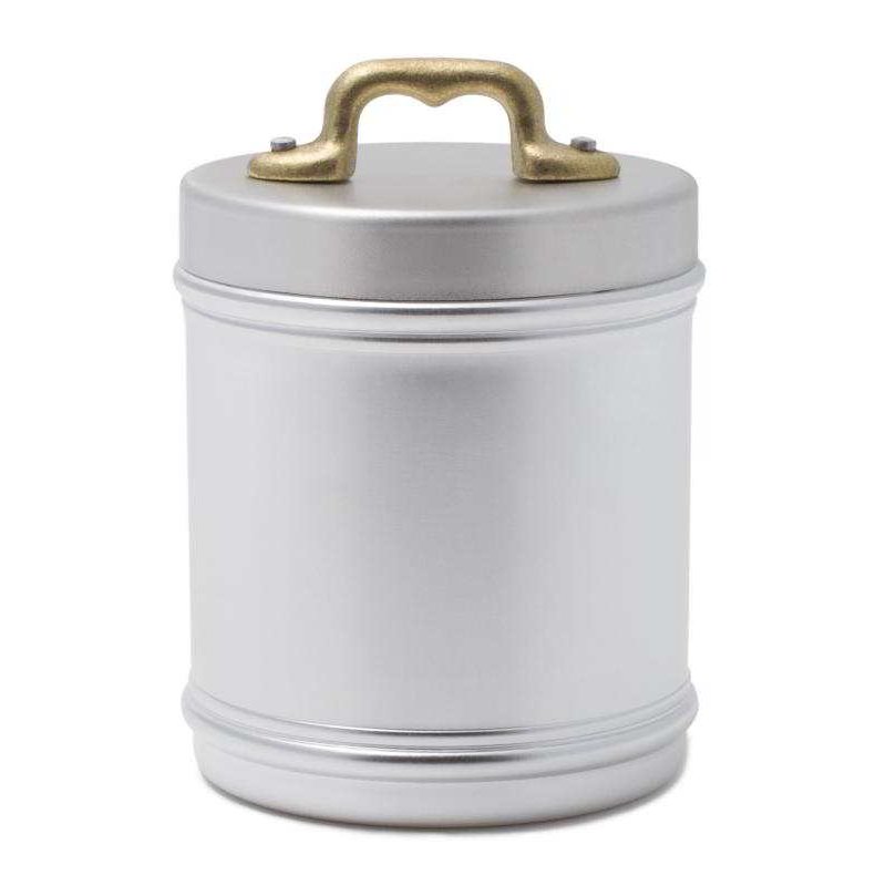 Pot de cuisine en aluminium avec couvercle et poignée pont en laiton - 
