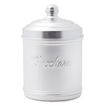 Aluminum Sugar Jar with Lid - Country / Retro Style -  - 8009137677132